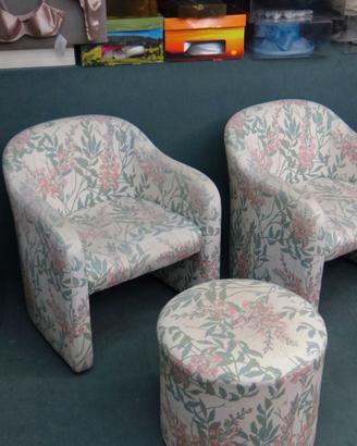 Salottino in cotone color glicine