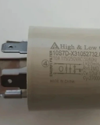 Filtro Em/Rfi High & Low Corp. 10A 115/250VAC