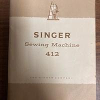 Manuale Singer sewing machine 412