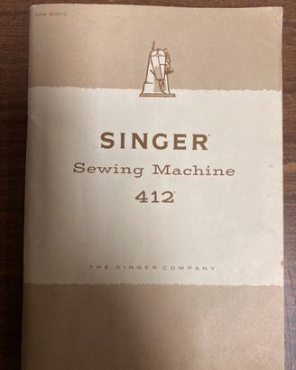 Manuale Singer sewing machine 412