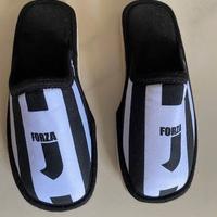 Ciabatte bianco nere