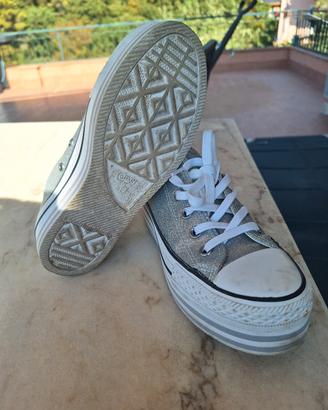 Converse All Star Platform Glitter n. 36