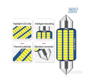 LAMPADINA LED CANBUS C10W FESTOON 36MM 30 LEDS