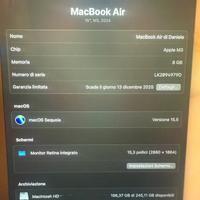 Macbook air M3 2024