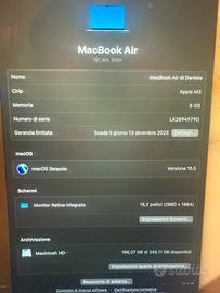 Macbook air M3 2024