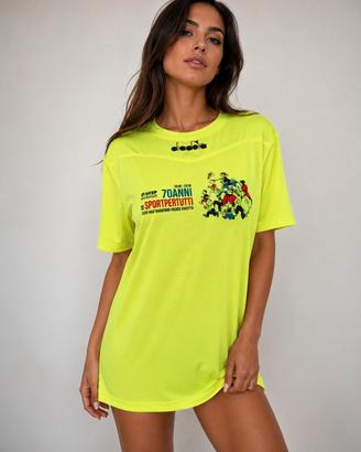diadora tshirts running donna nuovo taglia s