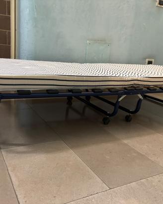 Letto singolo pieghevole (rete + materasso)