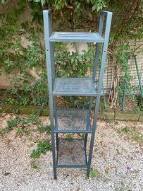 Scaffale IKEA LERBERG in metallo grigio – 4 ripian