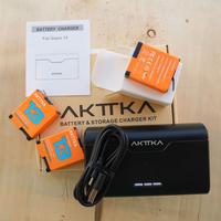 Batterie KIT GoPro Hero 13 compatibili (3×2400mAh)