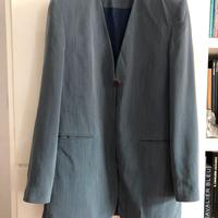 Armani tailleur azzurro giacca e gonna