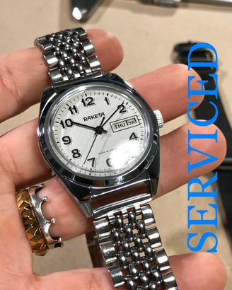 1984 Raketa 2628H vintage orologio russo REVISIONE