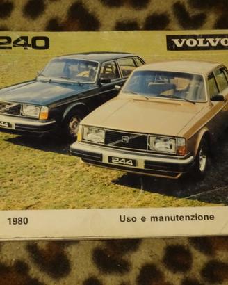 LIBRETTO USO E MANUTENZIONE VOLVO 240 1980