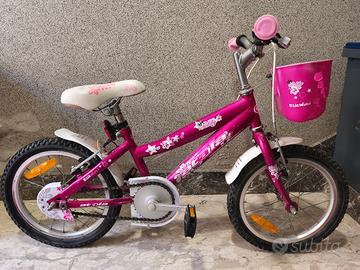 bici bimba rosa (con rotelle) 