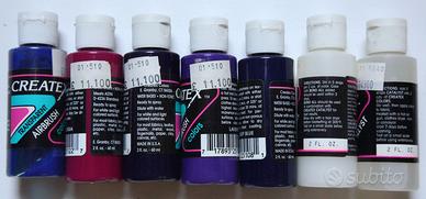 Colori acrilici per aerografo