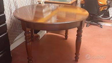 tavolo rotondo legno massello