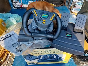 set compatibile con PlayStation, volante e pedali 