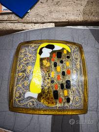 Piatto in vetro decorativa Gustav Klimt