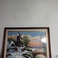 Quadro all'uncinetto 