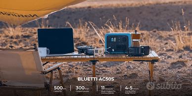 Power Station portatile BLUETTI AC50S 500Wh +PV120