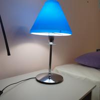 abat jour da comodino color blu