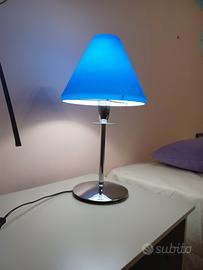 abat jour da comodino color blu