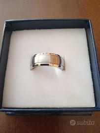 Anello a fascia in acciaio Bluespirit