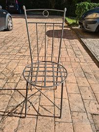 sedie in ferro battuto