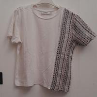 T-SHIRT BIANCA CON FANTASIA, DONNA CONBIPEL, TG S
