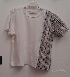 T-SHIRT BIANCA CON FANTASIA, DONNA CONBIPEL, TG S