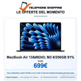 Apple MacBook Air 13″ M3 8/256GB 91%