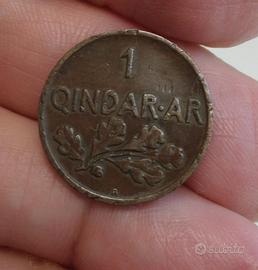Moneta albanese 1935 - 1 Qindar Ar