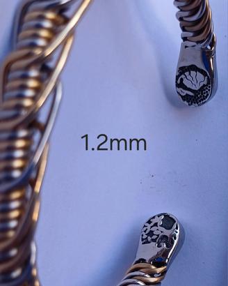 Bracciale acciaio inox artigianale 
