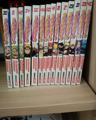 Naruto serie nera e rossa