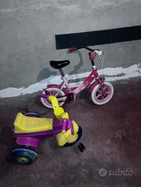 Set bicicletta e triciclo