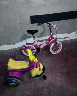 Set bicicletta e triciclo