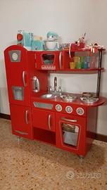 Cucina giocattolo in legno Vintage Rosso KidKraft