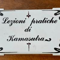 Targhetta ferro vintage smaltata