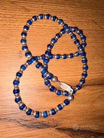 collana in argento messicano 925 e lapislazzuli 