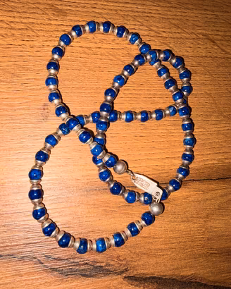 collana in argento messicano 925 e lapislazzuli 