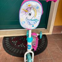 Monopattino bambina unicorno
