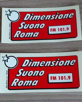 adesivi Radio Dimensione Suono Roma vari formati