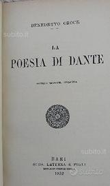 Libro La Poesia di Dante - ediz Laterza 1952