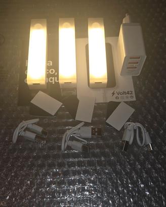 Lotto di 3x Kit Luce di Cortesia LED con Sensore