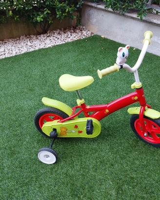 Bicicletta con rotelle