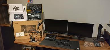 monitor gaming, go xlr, Shure sm7b e altro 