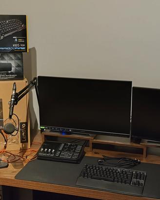 monitor gaming, go xlr, Shure sm7b e altro 