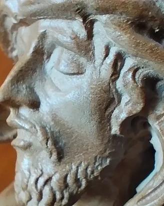 Grande Crocifisso in legno intagliato a mano