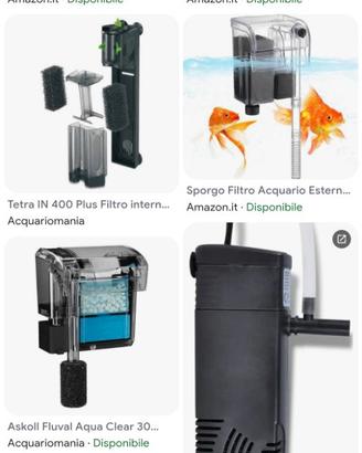 Filtro acquario 30 litri