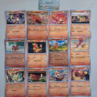 Lotto 15 carte Pokémon ITA – tipo Fuoco + Eevee 
