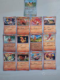 Lotto 15 carte Pokémon ITA – tipo Fuoco + Eevee 
